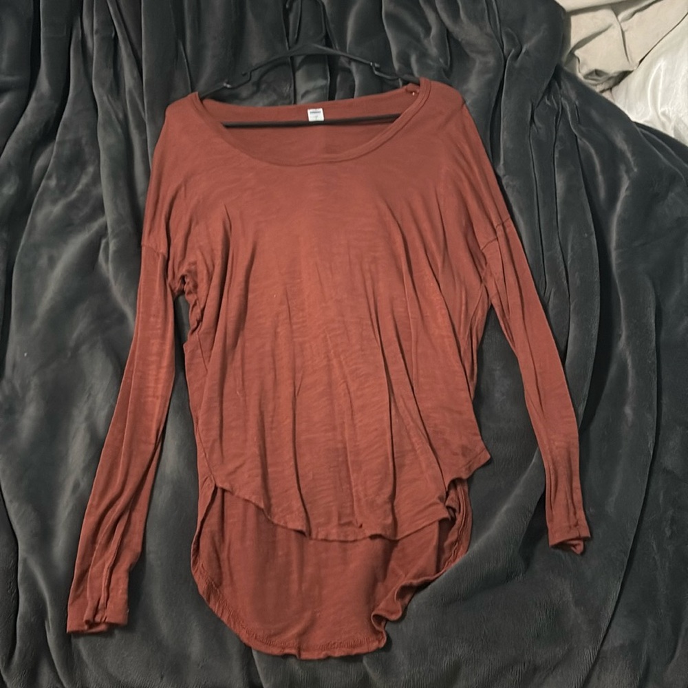 Orange long sleeves tee for sale